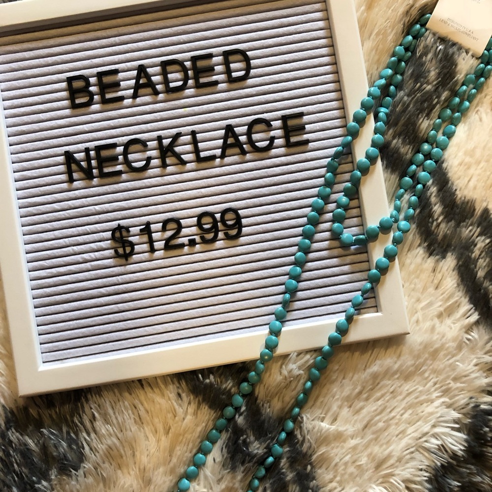 Teal Beaded Neclace